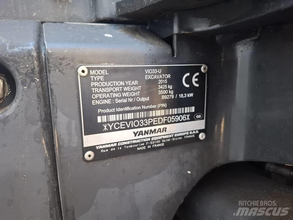 Yanmar Vio 33 U Miniescavadeiras