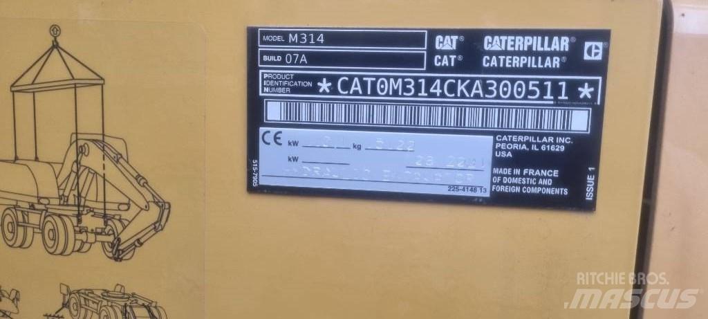 CAT M314 F Escavadoras de rodas