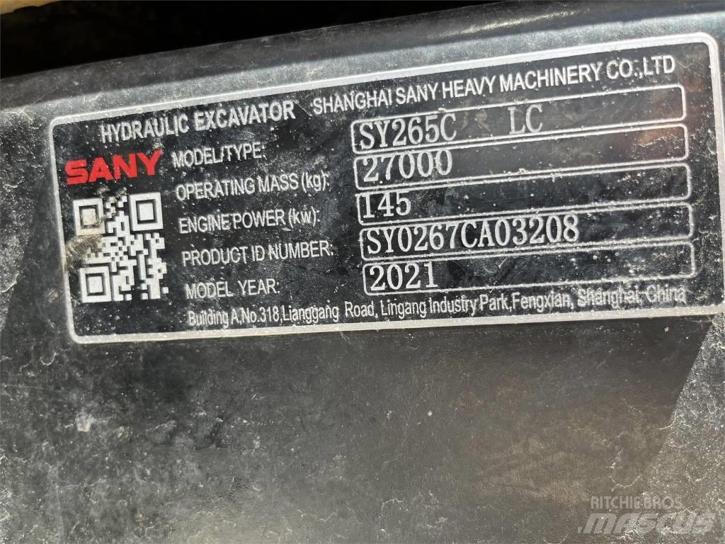 Sany SY265CLR Escavadeiras de esteiras