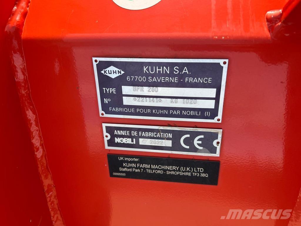 Kuhn BPR280 RH Gadanheiras e cortadores de folhas para pastos
