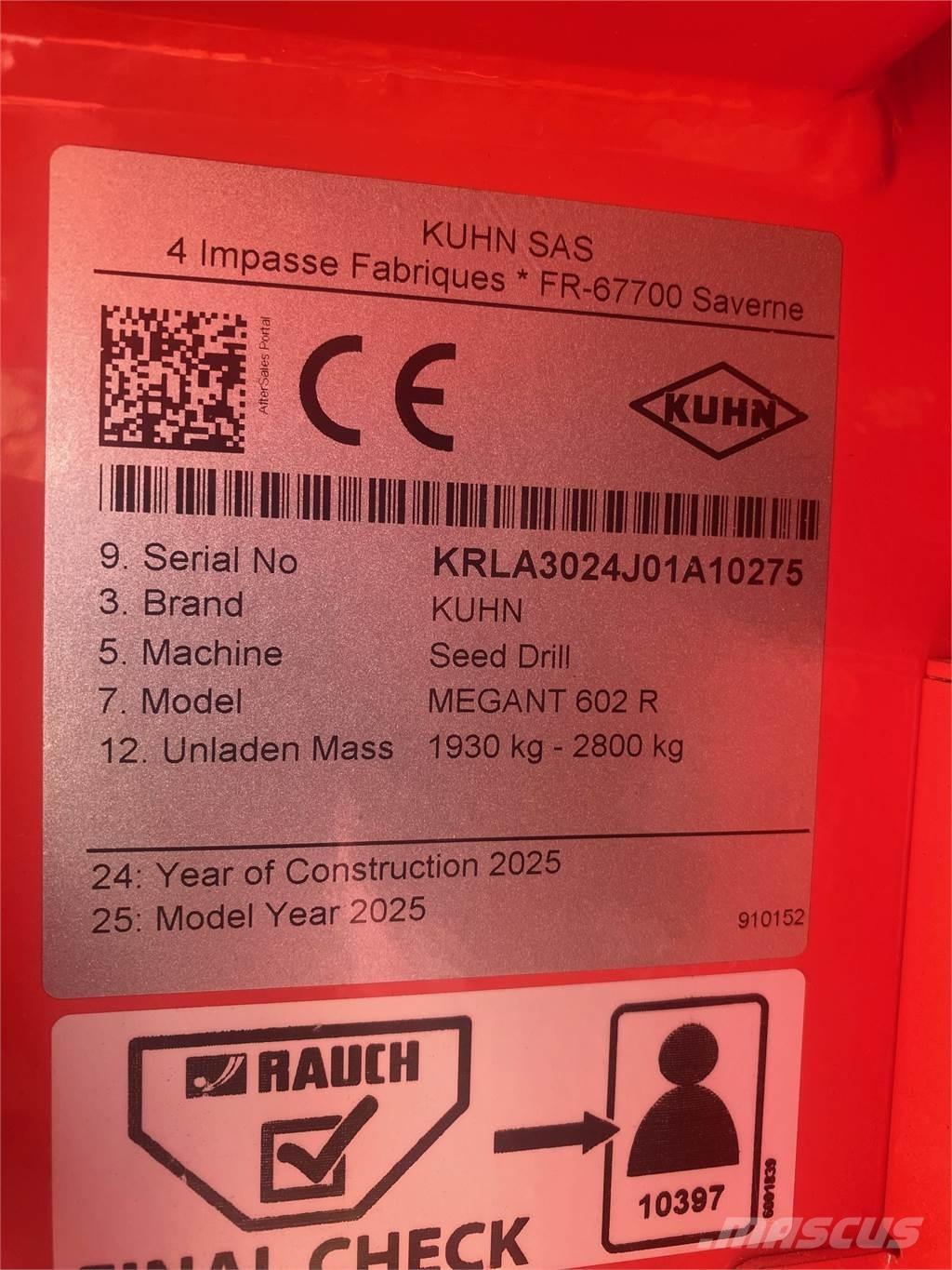 Kuhn MEGANT 602R Perfuradoras
