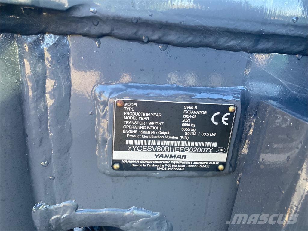 Yanmar SV60-B Escavadoras Midi 7t - 12t