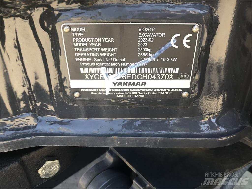 Yanmar VIO26-6 Escavadoras Midi 7t - 12t
