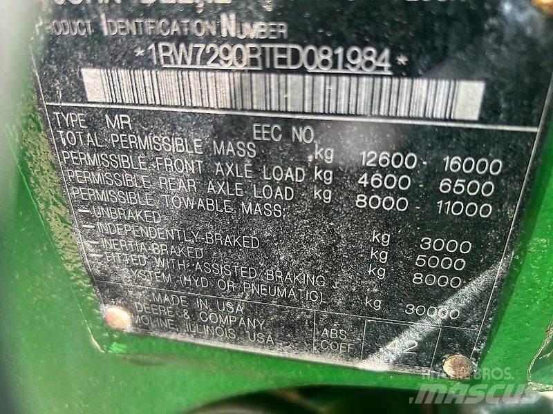 John Deere 7290R Tratores Agrícolas usados