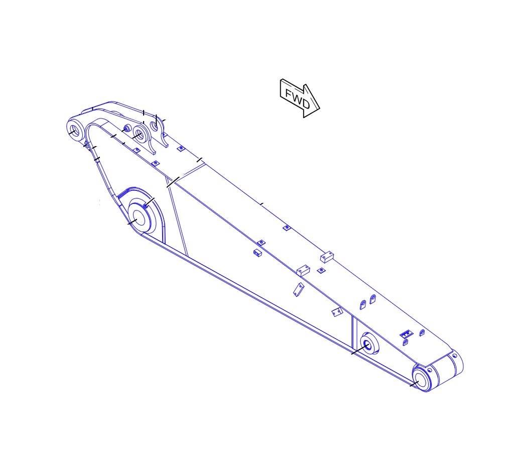 CAT M314F Lanças e braços dippers
