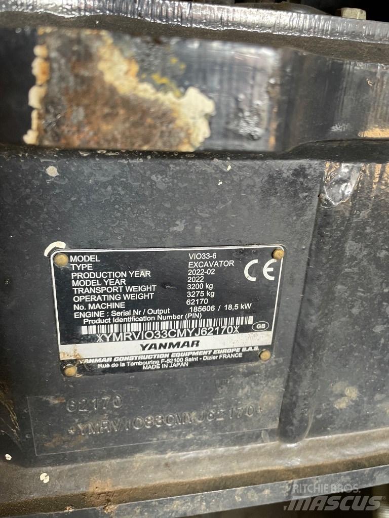 Yanmar Vio 33 Miniescavadeiras
