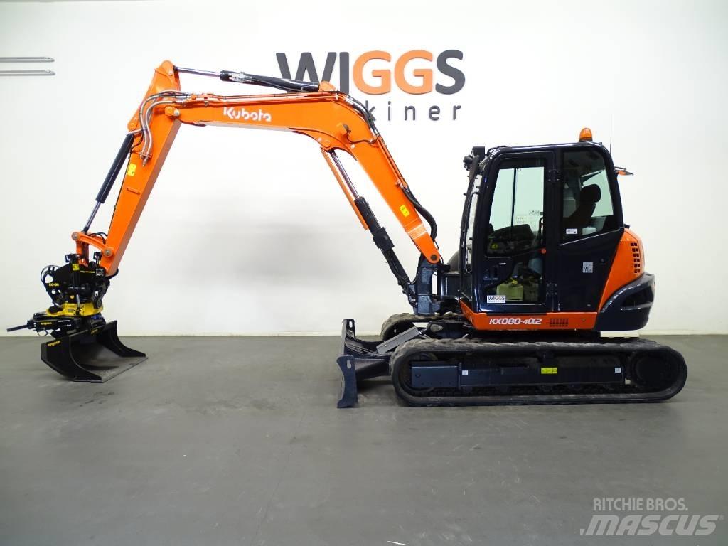 Kubota KX 080-4a Escavadoras Midi 7t - 12t