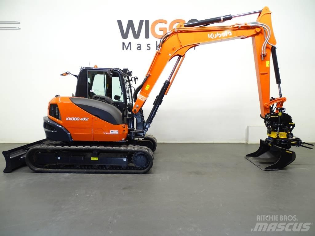 Kubota KX 080-4a Escavadoras Midi 7t - 12t