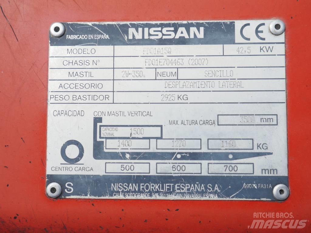 Nissan FD01 A 15 Q Empilhadores Diesel