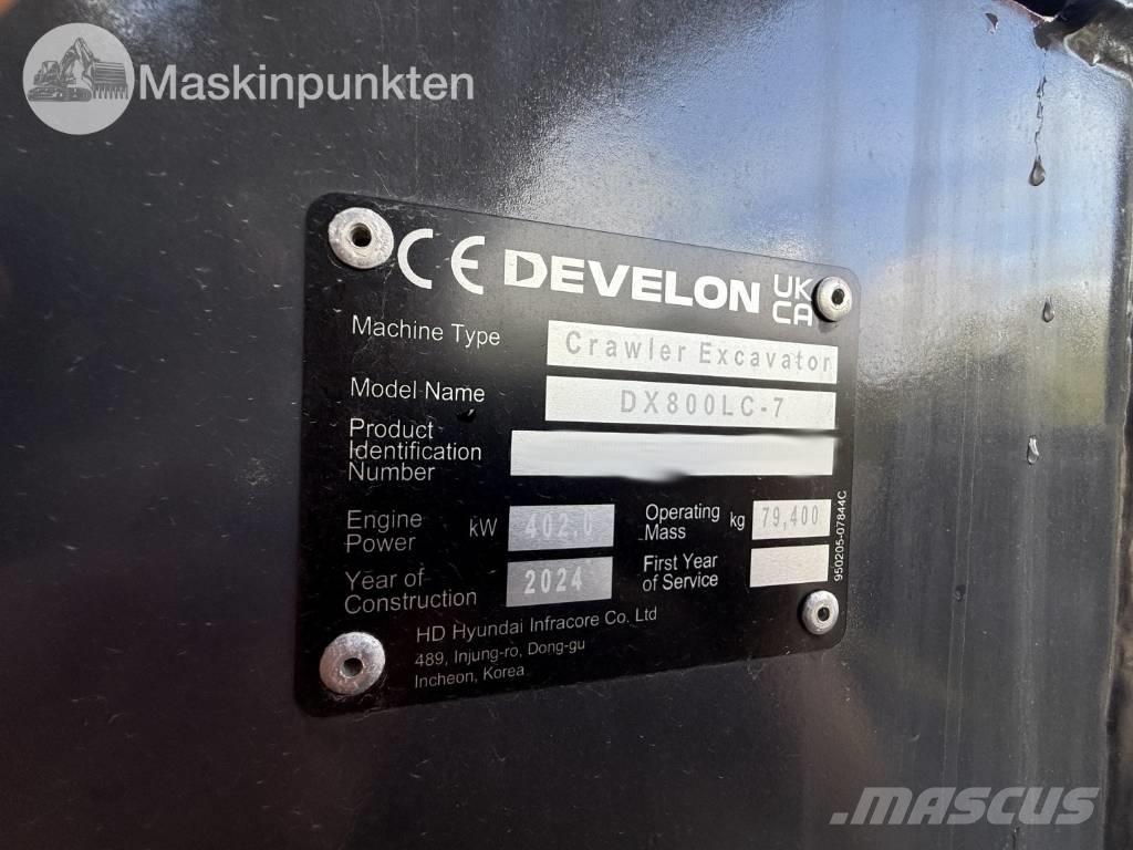 Develon 800 LC Escavadeiras de esteiras