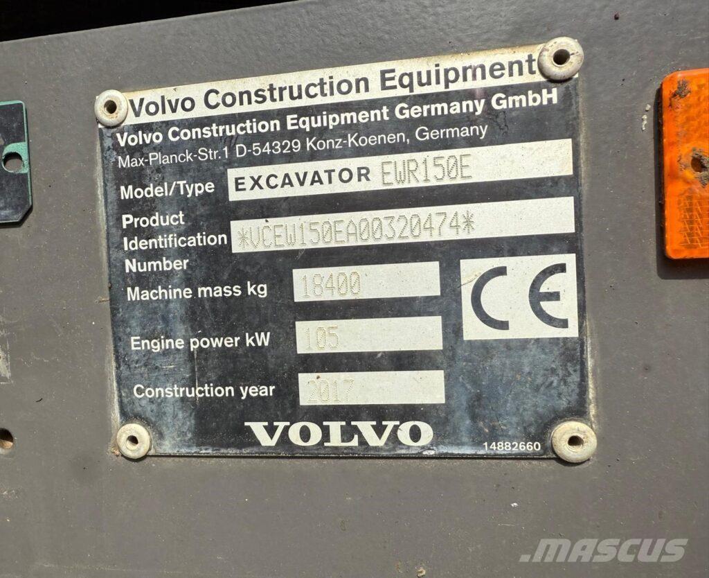 Volvo EWR150E Escavadoras de rodas