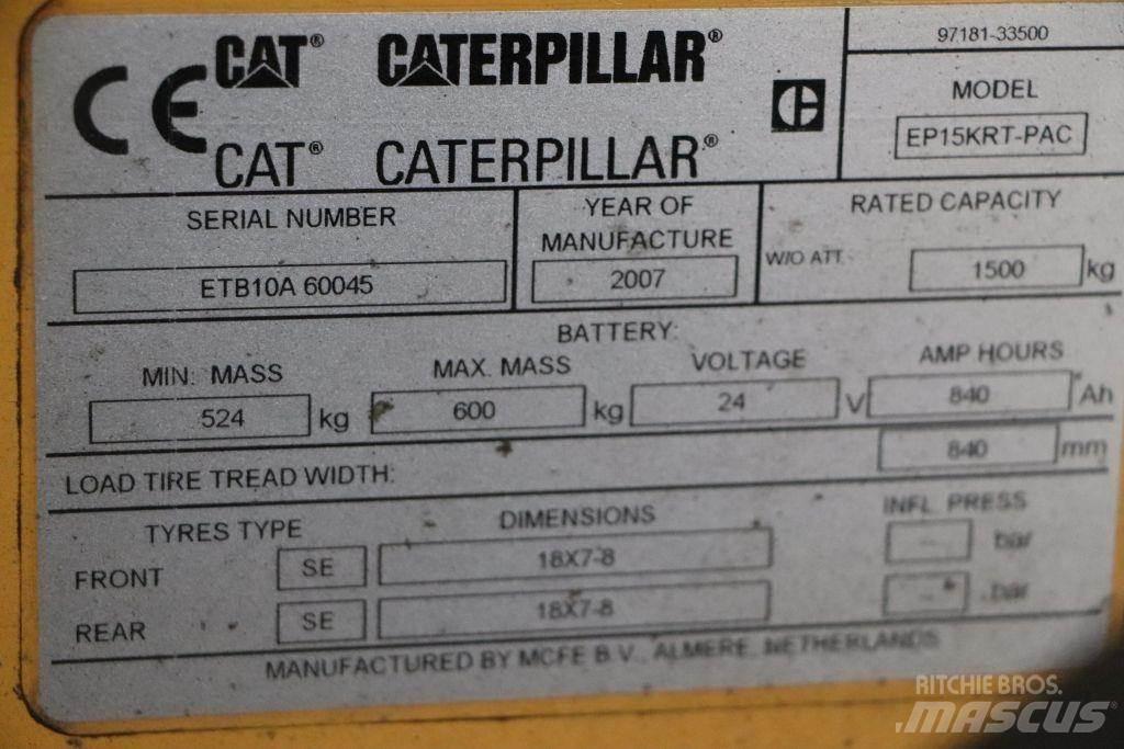 CAT EP15KRT-PAC Empilhadores eléctricos