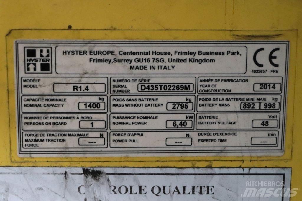 Hyster R1.4 Empilhadores Elevadores