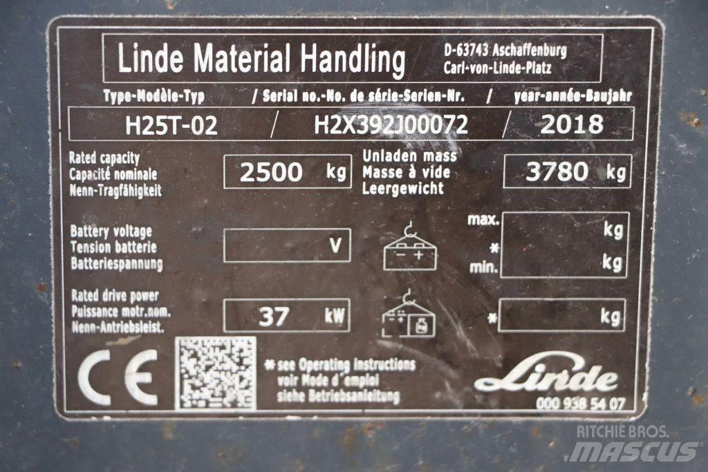 Linde H25T-02 Empilhadores a gás