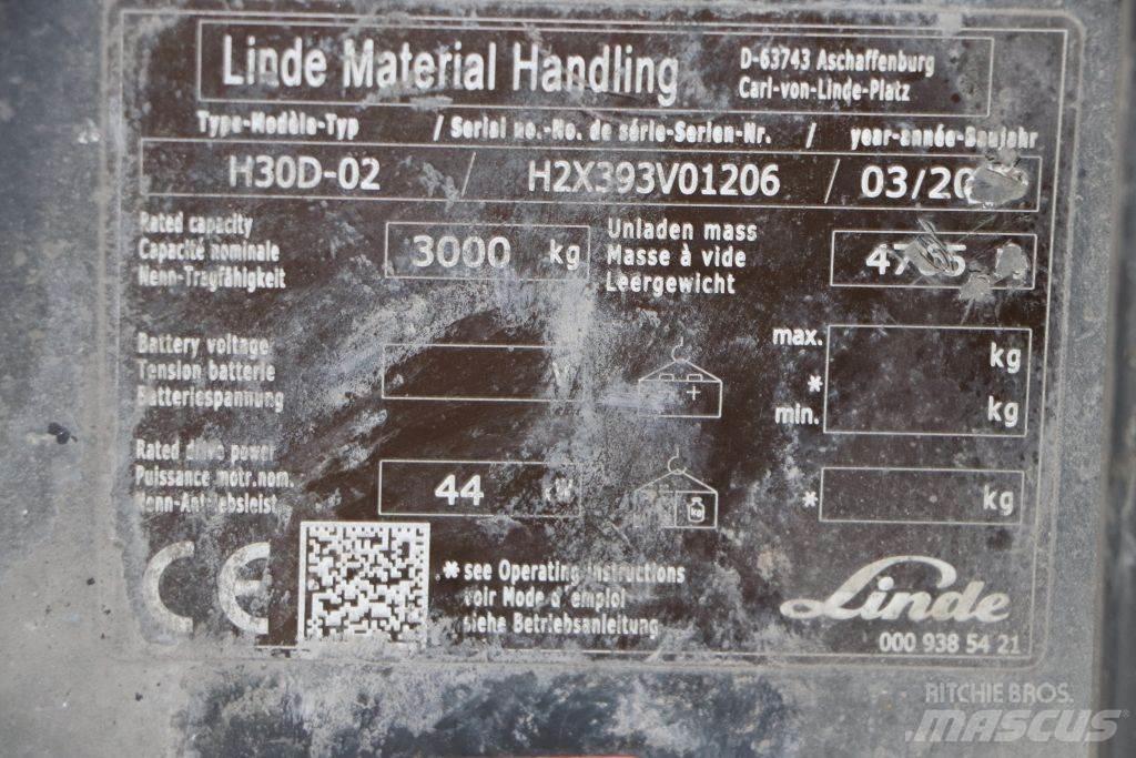 Linde H30D-02 Empilhadores Diesel