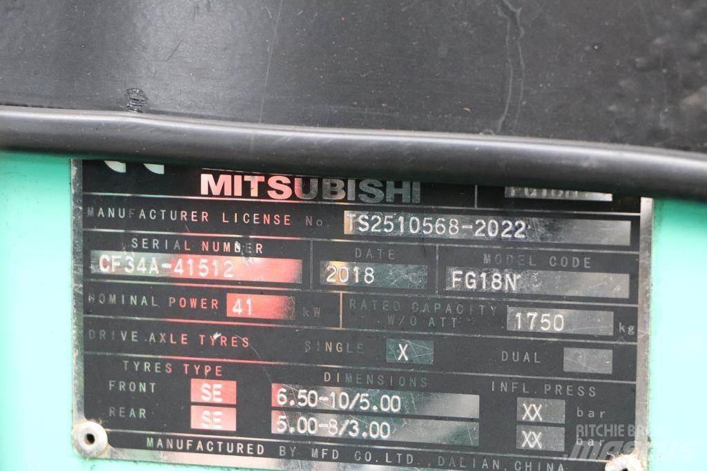 Mitsubishi FG18NT Empilhadores a gás