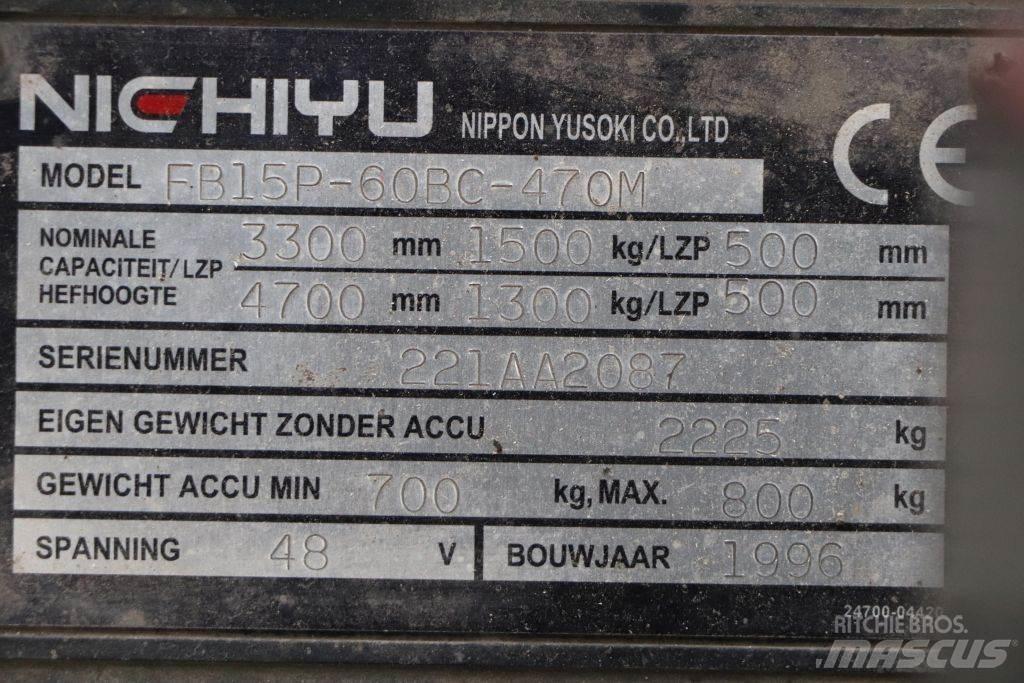 Nichiyu FB15P-60BC Empilhadores eléctricos