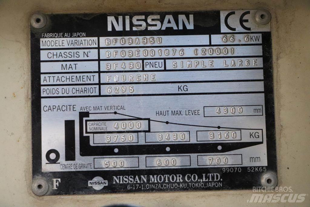 Nissan BF03A35U Empilhadores a gás