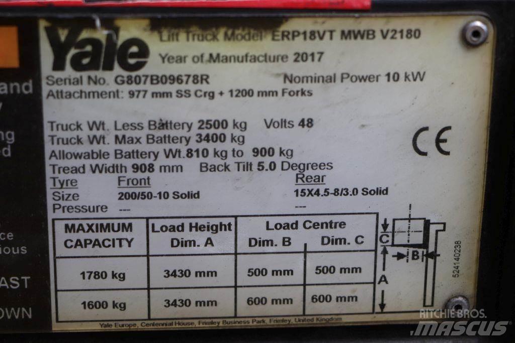 Yale ERP18VT Empilhadores eléctricos