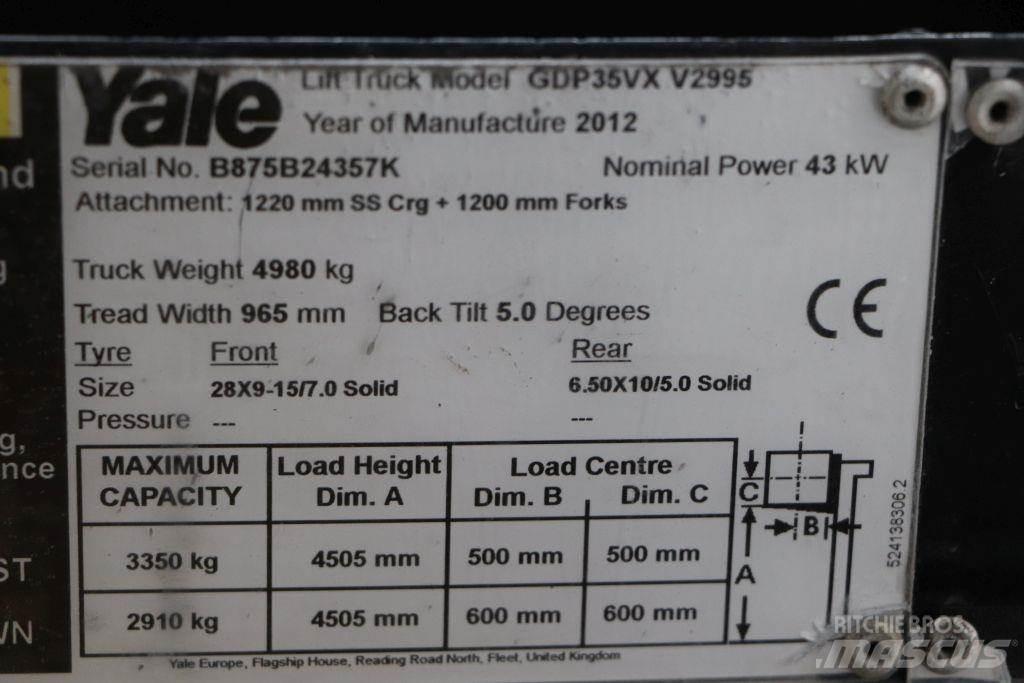 Yale GDP35VX Empilhadores Diesel