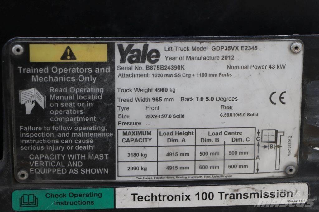 Yale GDP35VX Empilhadores Diesel