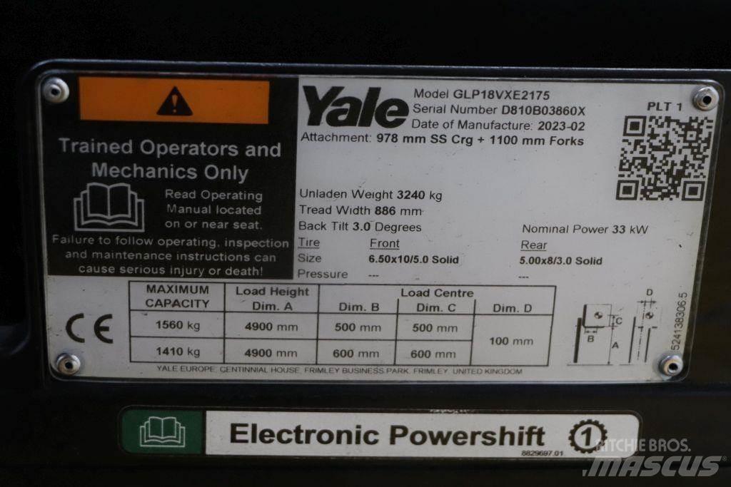 Yale GLP18VX Empilhadores a gás