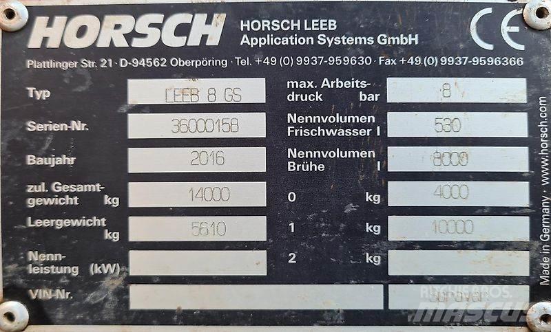 Horsch 8 GS Pulverizadores rebocados