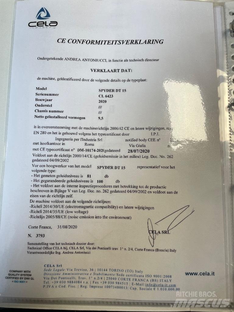 Cela DT 15 Elevadores braços articulados