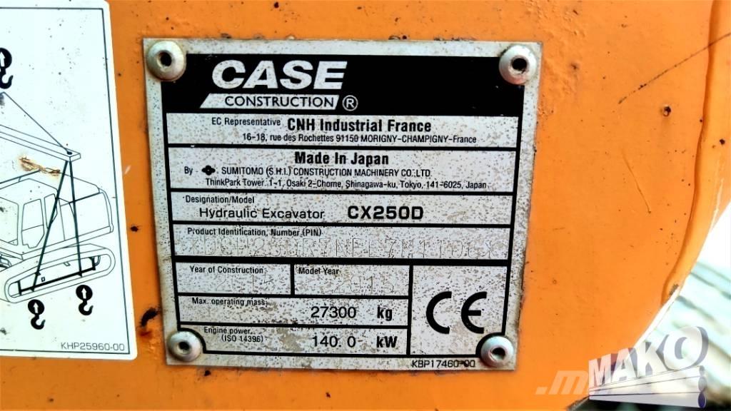 CASE CX 250 D Escavadeiras de esteiras