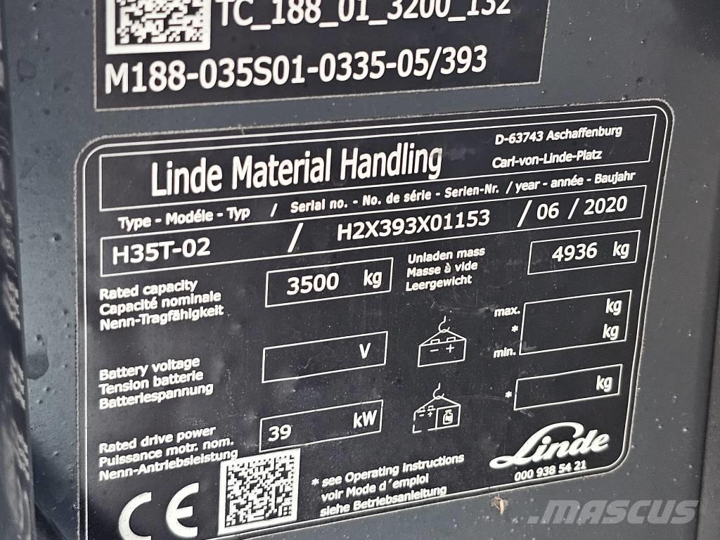 Linde H35T-02 Empilhadores a gás