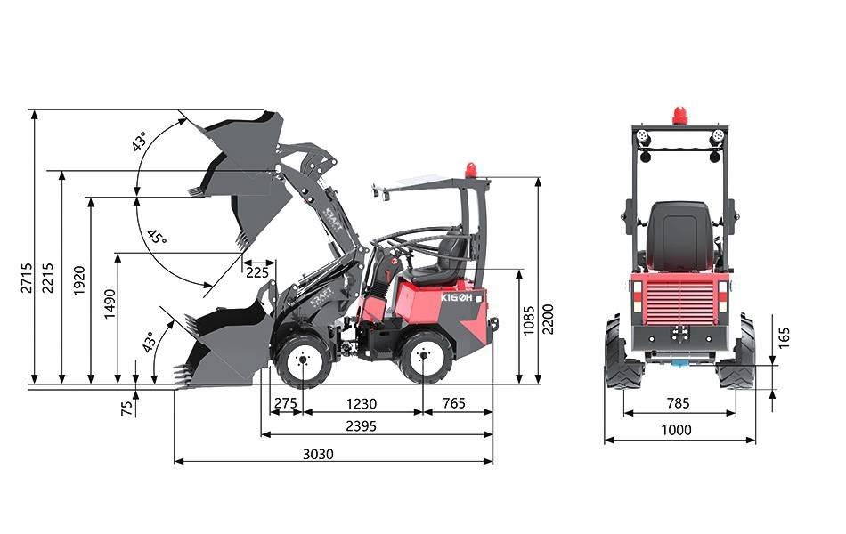 Kraft K160H Carregadeiras de rodas
