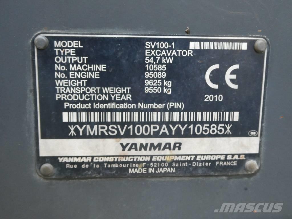 Yanmar SV 100-1 Escavadoras Midi 7t - 12t