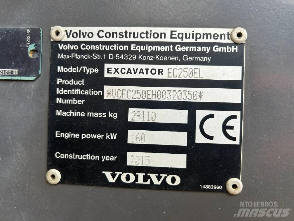 Volvo EC 250 EL Escavadeiras de esteiras
