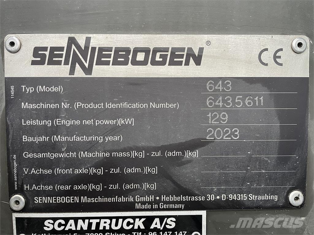 Sennebogen 643E-R Gruas Todo terreno