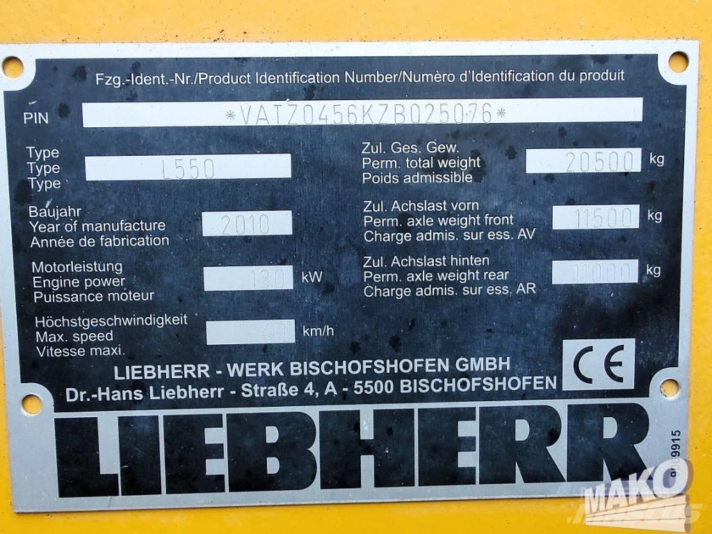 Liebherr L 550 Carregadeiras de rodas