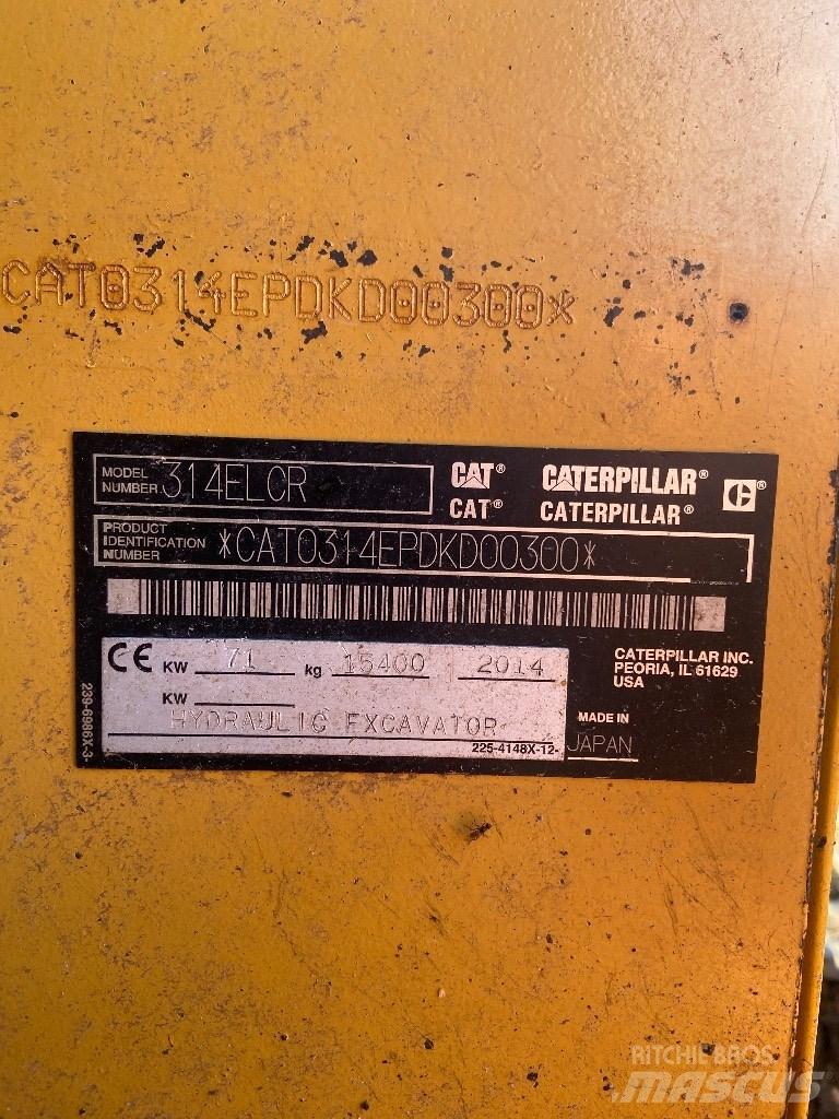 CAT 314 E LCR Escavadeiras de esteiras
