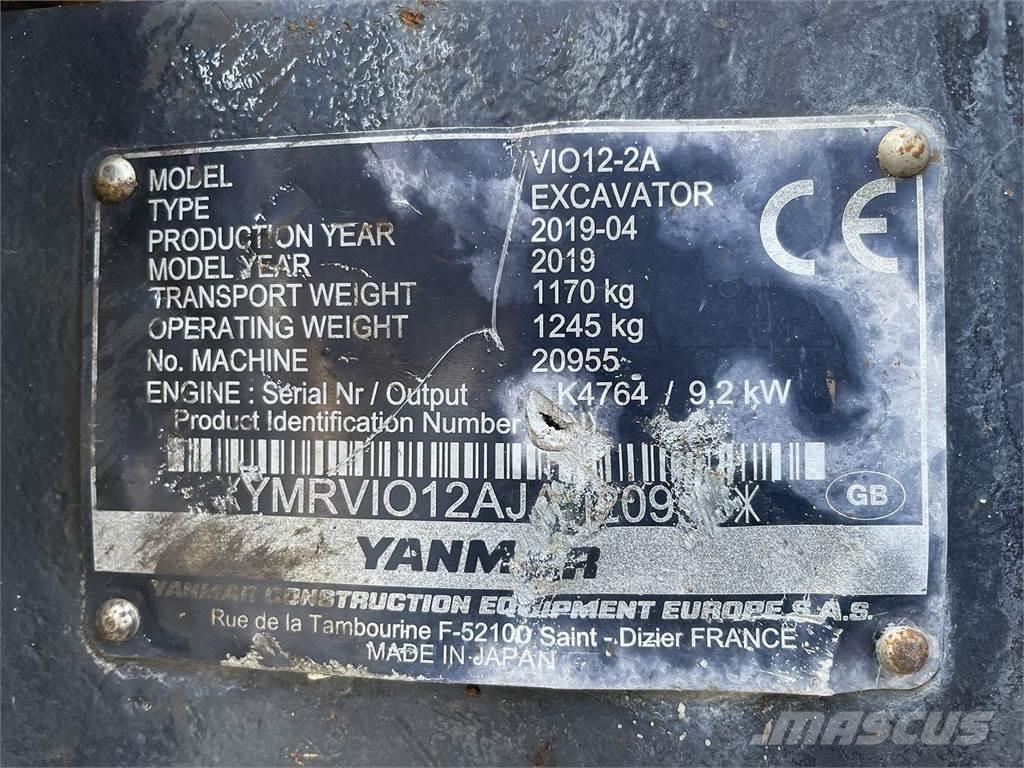 Yanmar VIO12 Escavadoras de rodas