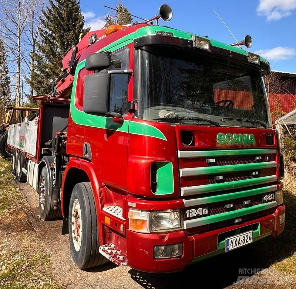 Scania P 124 GB Camiões grua