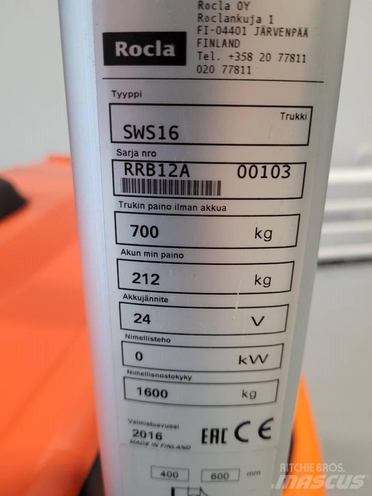 Rocla SWS 16 Empilhador para operador externo