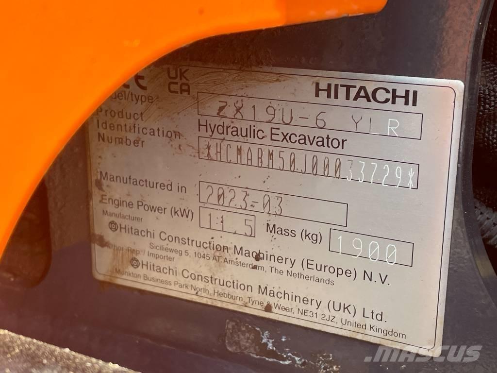 Hitachi ZX 19 U-6 Miniescavadeiras