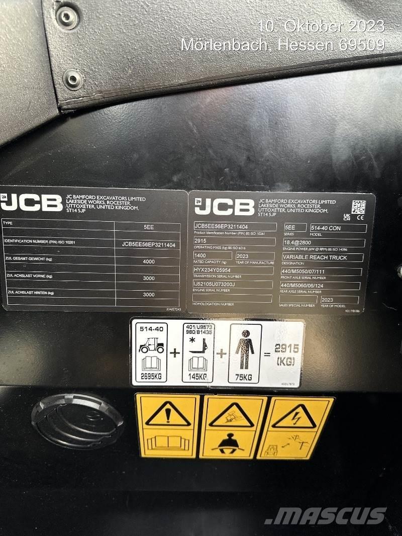 JCB 514-40 CON Manipulador telescópico