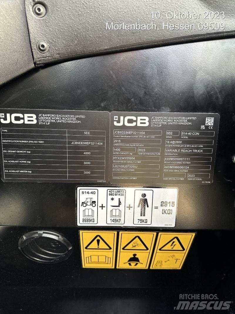 JCB 514-40 CON Manipulador telescópico