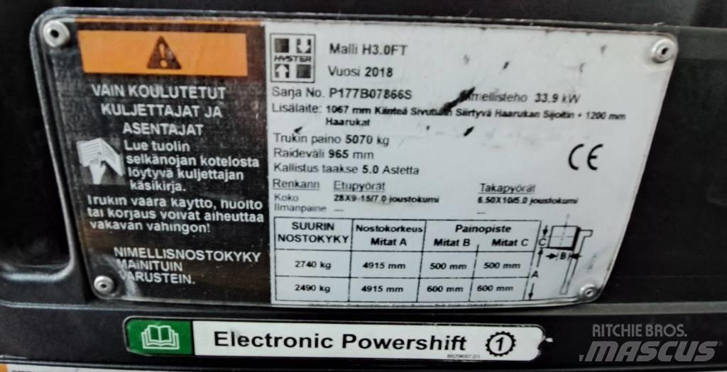 Hyster H3.0FT Empilhadores Diesel