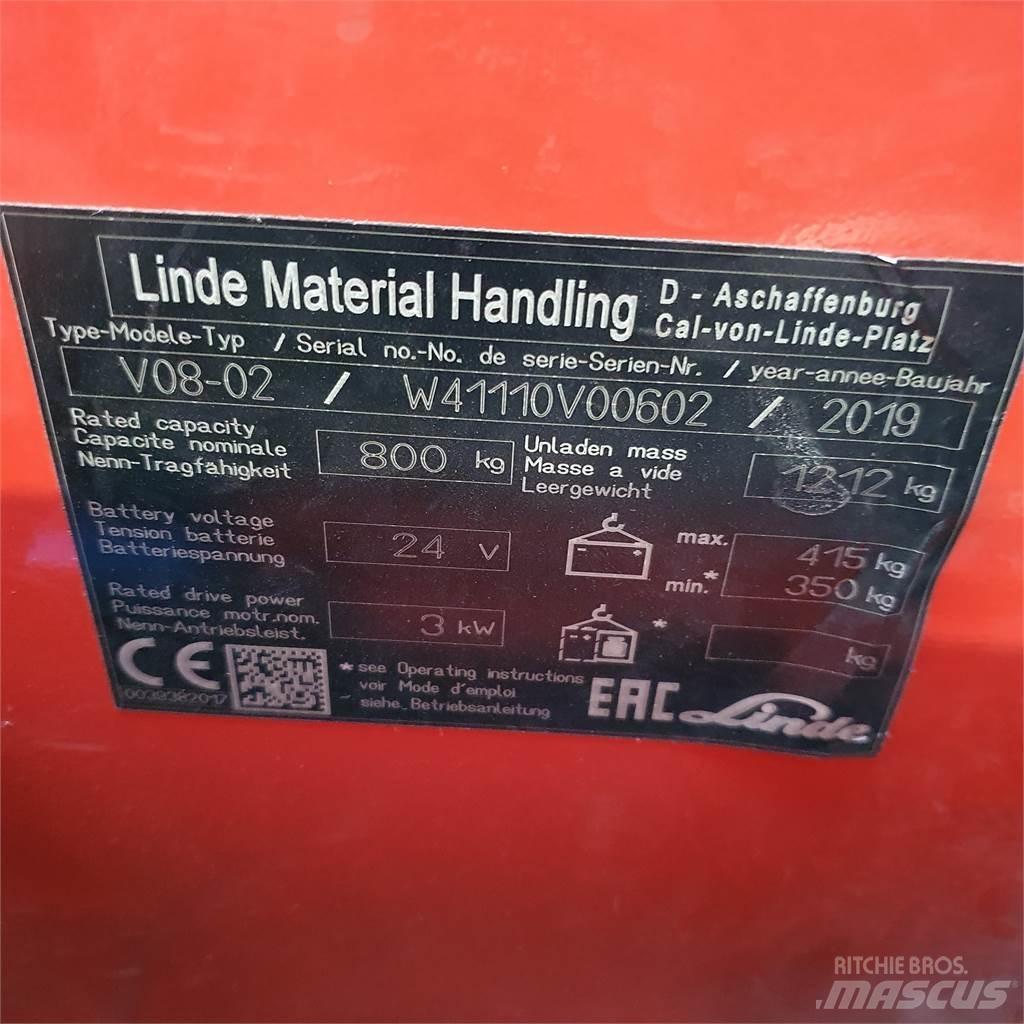 Linde V08-02 Preparadoras de encomendas de média elevação