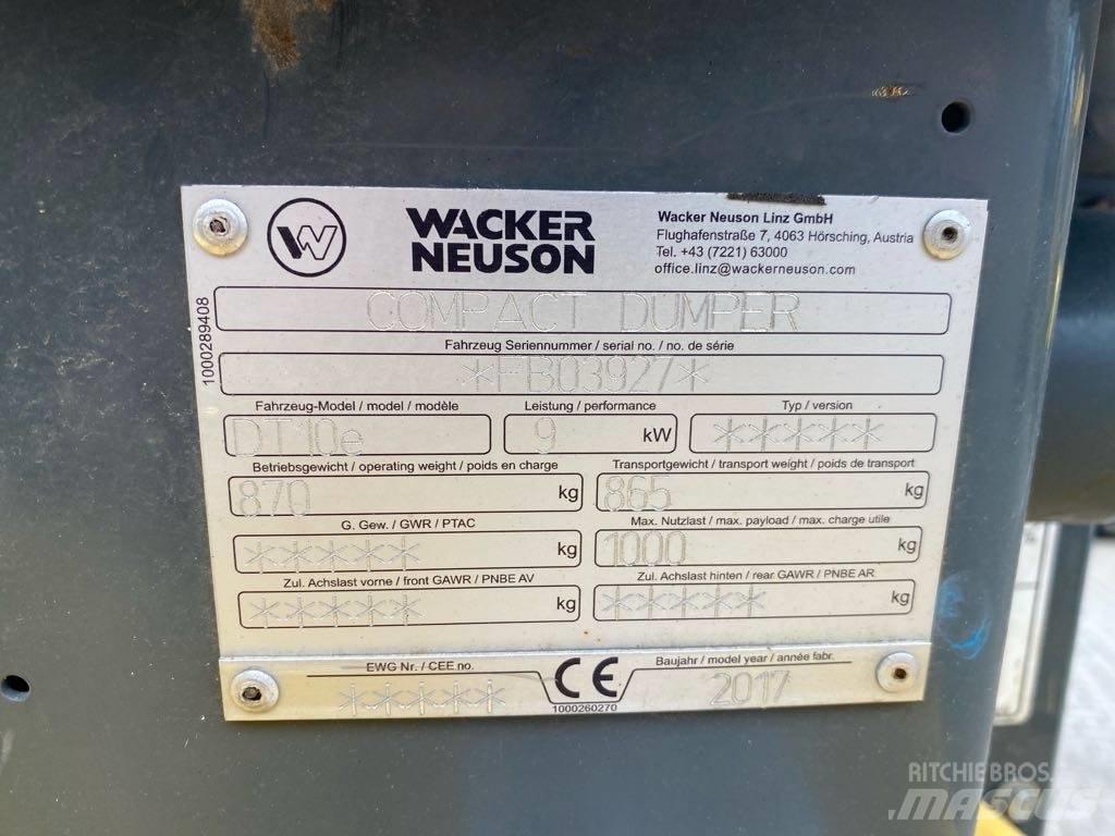 Wacker Neuson DT10e Dumpers de rastos