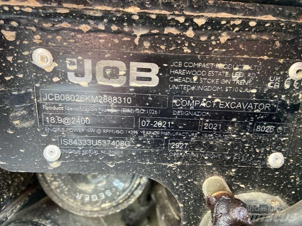 JCB 8026CTS Escavadeiras de esteiras