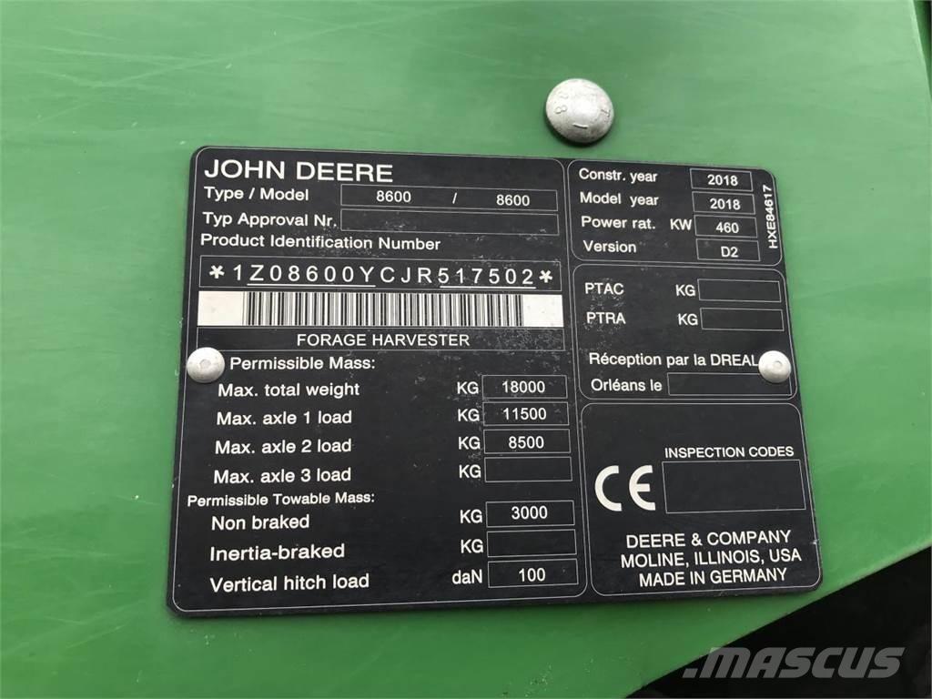 John Deere 8600 Forrageiras auto-propulsionadas
