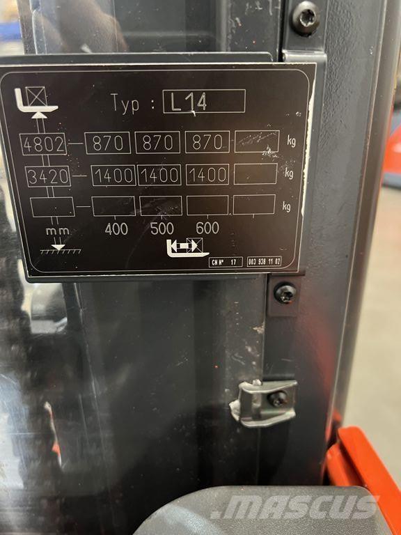 Linde L14 Empilhador para operador externo
