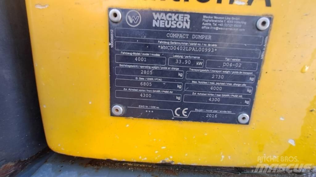 Wacker Neuson LD4001 Dumpers de obras