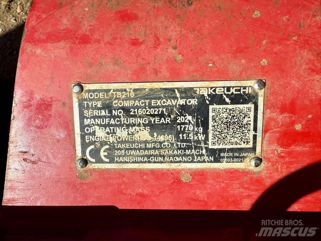 Takeuchi TB 216 Miniescavadeiras